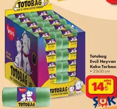 TOTOBAG EVCİL HAYVAN KAKA TORBASI